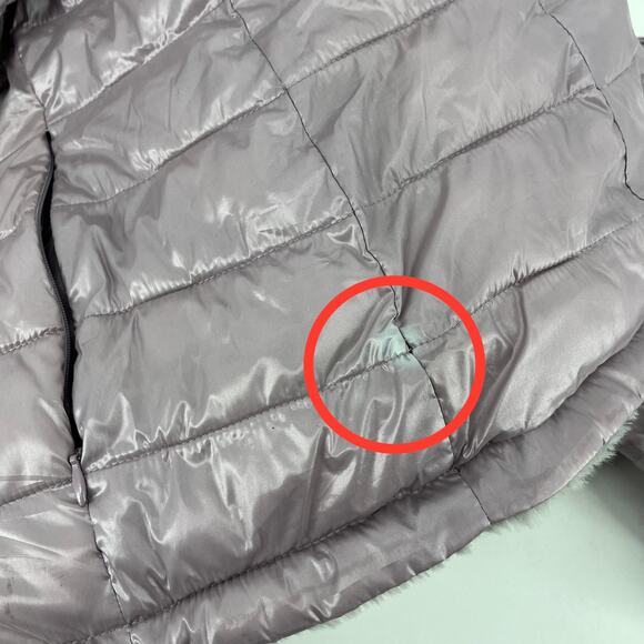 Andrew Marc womens Ultra Soft Hooded Reversible Puffer Jacket  Medium - Picture 13 of 13